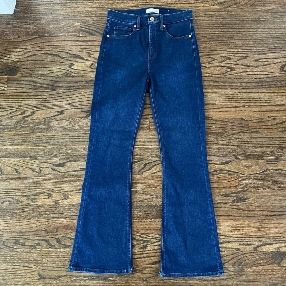 High waist slim flare